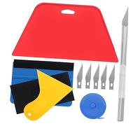Operitacx 1 juego Kit de Herramientas para Aplicación Tapiz Rascadores Rodillo y Cuchillo Artesanal para Instalación de Vinilo y Películas para Ventanas