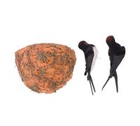Operitacx 1 Juego Nido De Golondrina Simulado Fotográfico Molde De Ense?Anza Artificial De De Aves Swallow Nest Statue Colgante Pájaro Decoración Oficio Arte De Imitada Exterior Jaula Espuma
