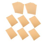 Operitacx 1 Juego Papel De Recambio Kraft Marrón Con Líneas Horizontales Papel Grueso Y Resistente Para Cuadernos De Insertos Recargables Para Planificador Y Diario Portátil 80 Hojas