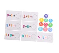 Operitacx 1 Juego Tarjetas Educativas de Matemáticas Interactivo de Aprendizaje Preescolar Tarjetas Didácticas y Seguros el Desarrollo Infantil