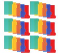 Operitacx 1 Juego Tarjetas Índice con Separadores Etiquetas Adhesivas para Organización de Archivos Colores para Oficina y Estudio