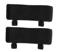 Operitacx 1 par Cojín de Reposabrazos para Sillas de Oficina y Gaming la del Reposabrazos Almohadilla Ergonómica de Memoria Compatible con Sillas de Oficina y Práctica Color Negro