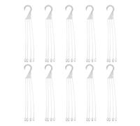 Operitacx 10 Ganchos Portátiles de Resina para Colgar Macetas y Cestas, Diseño Simple y Duradero, Ideales para Decoración de Jardín y Espacios Interiores