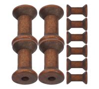 Operitacx 10 Piezas Carretes de Madera Vintage Naturales para Manualidades Bobinas Artesanales para Bordado Decoración y Proyectos DIY Creativos