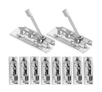 Operitacx 10 Piezas Clips de Metal de Alta Sujeción con Mango de Palanca Abrazaderas de Montables Sujetadores para Archivos Clips de Carpeta Resistente para Oficina Escuela y