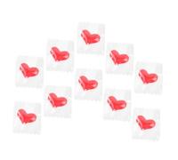 Operitacx 10 Piezas colgante de románticos encantos para collares telar equipo Rosario encantos para manualidades encantos del corazón Colgantes de joyería resina