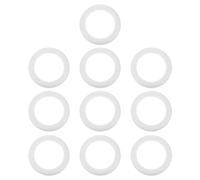 Operitacx 10 Piezas De De Espuma Blanca Anillos De Aros De Modelado Círculos De Navidad Formas De Espuma Donut Artesanal Espuma Para Manualidades Navideñas