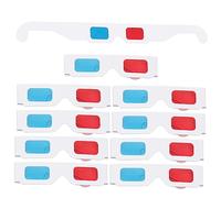 Operitacx 10 Piezas Gafas para Cine de Unidades Ligeras y Adecuadas para Películas y Cómodas y Portátiles