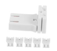 Operitacx 10 Piezas Portalámparas U Tipo para Tubos Fluorescentes Unidades Base Segura y Duradera Compatible con Lámparas LED Fluorescentes para Techo y Plafón Fácil Instalación