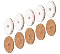 Operitacx 10 Unidades Flotadores Redondos Material de Papel y Aluminio para Lámparas de Aceite Budistas Soporte de Mecha Color Plata, Fáciles de Colocar para Espacios Sagrados y Pooja
