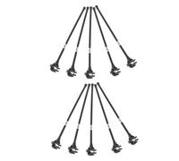 Operitacx 10 Unidades Palo de Bandera para Bicicleta Pequeña de Pvc Negro | Resistente al Desgaste, Duradera y Fácil de Limpiar, para Uso Diario y Paseo en Bici, Accesorio Compacto