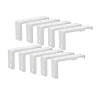 Operitacx 10 Unidades Soportes y de Hierro Instalación Riel de Blanco Cortina Segura DIY Montaje en Techo en Ambientes Residenciales y Hoteles