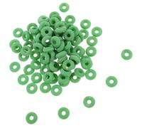 Operitacx 100 Anillos Castradores de Goma Elástica Verde Estándar para Ganado, Bandas de Castración para Cerdos, Ovejas y Vacas, 100 Piezas para Manejo de Ganadería en Granjas