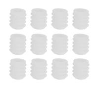 Operitacx 100 Piezas Anclaje de Tornillo de Bisagra para Puertas de Armario, Inserto de Tornillo para Bisagra de Gabinete para Madera, Plástico Blanco, 4x10mm, para Puertas de Armario