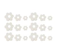 Operitacx 100 Piezas Parches de Flores de Madera Diy Creativos para Pintar y Colorear Juguetes de Graffiti para Decoración Artística Resistente y Segura para Manualidades Infantiles