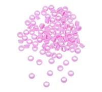 Operitacx 100 Piezas Porcelain Wire Eyelets Ceramic High Temperature Nuts For Textile Machinery Smooth Thread Protection Wire Friendly Design Enhanced Yarn Production Efficiency
