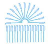 Operitacx 100 piezas Unidades Brazaletes Desechables Impermeables para Pacientes Identificación Resistente al Agua y Rasgaduras Azul