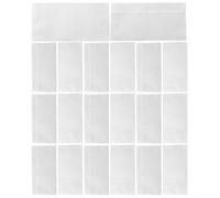 Operitacx 100 sobres blancos autoadhesivos: sobres de seguridad sin ventana, 24 x 10,4 cm, cierre adhesivo seguro para envíos postales desde casa, la oficina y empresas.