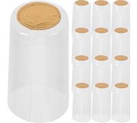 Operitacx 100 Tapas Termorretráctiles y Cubiertas Termorretráctiles para Botellas de Vino de Recta de 30 Mm, PVC, Ahorro de Espacio, Almacenamiento Conveniente de Vino, Sellado Profesional