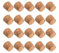 Operitacx 100 Tapones de Vino de Madera para Botellas, Corchos Reutilizables de 21x20x16mm Ideales para Actividades DIY y Sellado de Botellas en Casa