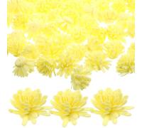 Operitacx 100 Unidades Difusor de Aromaterapia Flores Simuladas en Forma de Flor, Material PE, Color Amarillo, Decorativo Hogar y Oficina, CREA Aroma Natural y Ambiente Relajante