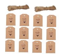 Operitacx 100piezas Etiquetas Colgantes De Papel Kraft Para De Etiquetas De Deseo Para Decoración De Fiestas y Manualidades Material Resistente y Duradero