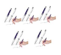 Operitacx 10piezas Bolígrafo Táctil Luz Led y Stylus Compatible Pantallas Táctiles Herramienta De Escritura Práctica y Azul