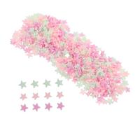 Operitacx 10piezas Decora Tus Manualidades De Adornos De Estrellas De Arcilla Rosa Para Fiestas De Revelación De Género Perfectos Para Accesorios Decoraciones