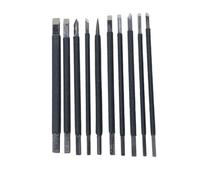 Operitacx 10piezas Herramientas de Talla Manual para Grabado Piedra con Acero de Tungsteno Kit Profesional para Escultura Gravado de Letras y Estampas de Piedra Apto para Escultor Amateur