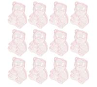 Operitacx 12 Piezas Caja de Dulces de Oso Rosa Ps para Cumpleaños y Tienda | Cajas Pequeñas para Golosinas, Almacenamiento de Snacks, Embalaje Festivo, Estilo Decorativo