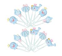 Operitacx 12 Piezas Clips Decorativos de Animales Marcapáginas Únicos para Clips Divertidos con Diseño de y Concha Escolares Oceánica