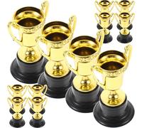 Operitacx 12 Piezas Copas Doradas para Niños - Mini Trofeos De Plástico Para Fiestas De Cumpleaños Concursos Escolares y Eventos 85 X 46 cm