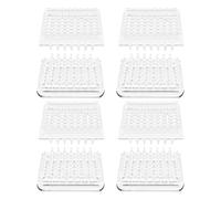 Operitacx 12 Piezas Protectores de Suelo para Muebles Unidades Almohadillas Antideslizantes Transparentes con Dientes Resistentes y Duraderas para Sillas y Mesas Evitan Arañazos y Ruidos