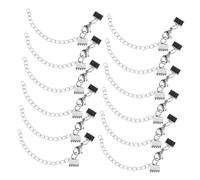 Operitacx 12piezas Accesorios para Conectores de Collar Cierre de Garra Ayuda para Cierres de Pulseras Extremos de Joyería Cinta de Sujeción para Manualidades Cordón