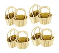 Operitacx 12piezas Caja de Almacenamiento Forma de Cesta de Flores Pequeña Cesta para Dulces Caja de Obsequio para Banquetes Plástico para Fiestas y Bodas