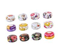 Operitacx 12piezas Caja de Embalaje para Aromaterapia Redonda Contenedor de Velas de Joyería Tapa Tarro de Vela DIY para Manualidades y Regalos