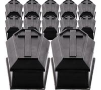 Operitacx 14 piezas Caja de Ataúd de Plástico para Halloween con Tapa de Decoración de Fiesta y Utilería para Bromas para Eventos y Celebraciones