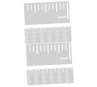 Operitacx 14piezas Plantillas De Regla De Crecimiento Infantil Reutilizables De Plástico Para Decoración De Pared Escala De Medición De Altura Para Niño Niña Para Manualidades y Pintura