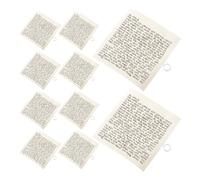 Operitacx 15 Piezas Rollo de Bendición de Mezuzá Hebreo para Decoración de Fiestas Judías, Pergamino Kosher de 7,5 Cm Aro de Plata, Fácil Instalación y Diseño Duradero para Bodas y