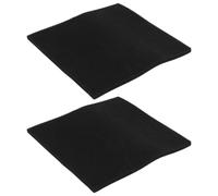 Operitacx 2 Almohadillas Cuadradas Antisalpicaduras para Drenaje de Aceite, Tapete de Esponja Negro Versátil para Cambio y Mantenimiento de Transmisión de Automóviles