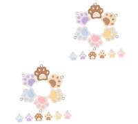 Operitacx 2 Juegos Accesorios De Resina Pata Encanto Equipo Mascota Accesorio De Joyería Dijes Para Hacer Pulseras Accesorio Para Hacer Pulseras Diy Suministros De Joyería 18 Uds * 2