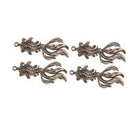 Operitacx 2 Juegos Pequeño Colgante De Dorado Brazalete Resultados Del Llavero Afortunado Oro Encantos Auto Plata Amuletos Para Hacer Joyas Anillos Perlas Eras Equipo Latón 4 Uds * 2