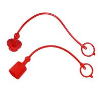 Operitacx 2 Juegos Tapas PVC Antipolvo 1/2 Npt para Rojas Acopladores | Cubiertas Protectoras de Pvc, Formato Npt 1/2, Juego, Uso Hidráulico