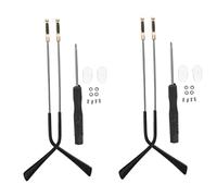 Operitacx 2 Pares Accesorios Para Gafas Patas De Gafas De Repuesto Puntas De Anteojos Reemplazo Del Brazo De Anteojos Kit De Reparación De Anteojos Poseedor De Espectáculo Metal