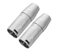 Operitacx 2 Piezas Adaptador XLR Macho Hembra Convertidor Audio Versátil para Micrófono Amplificador y Equipo Sonido Diseño Compacto y Duradero Plug and Play Portátil