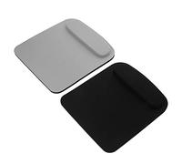 Operitacx 2 Piezas Alfombrilla Mouse Pad Ordenador Ergonómica con Reposamuñecas Suave Eva Antideslizante Negro Gris para Oficina Gaming