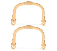 Operitacx 2 Piezas Asa de Tetera en Forma Bambú Beige Tacto Único y Manejo Cómodo, Accesorio Rústico Adecuado para Teteras de Cerámica y Alfarería