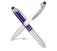 Operitacx 2 Piezas Bolígrafo táctil (1 y 1 Azul) boligrafo multifuncion bolígrafo multifunción rotuladores Touch agitarse Tinta Dedo Recargable lápiz óptico bolígrafos bolígrafo Metal