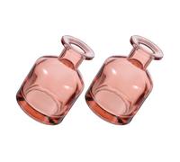 Operitacx 2 Piezas Botella de Vidrio Marrón de 150 Ml para Difusor de Aromas, Frasco Redondo Elegante y Versátil para Aromaterapia en Salones y Vehículos