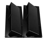 Operitacx 2 Piezas Cubierta de Ventilación de Plástico Negro, Uso RV | Instalación Fácil, Diseño Multifunción, Escape, Estilo Minimalista, para Ducha y Campana